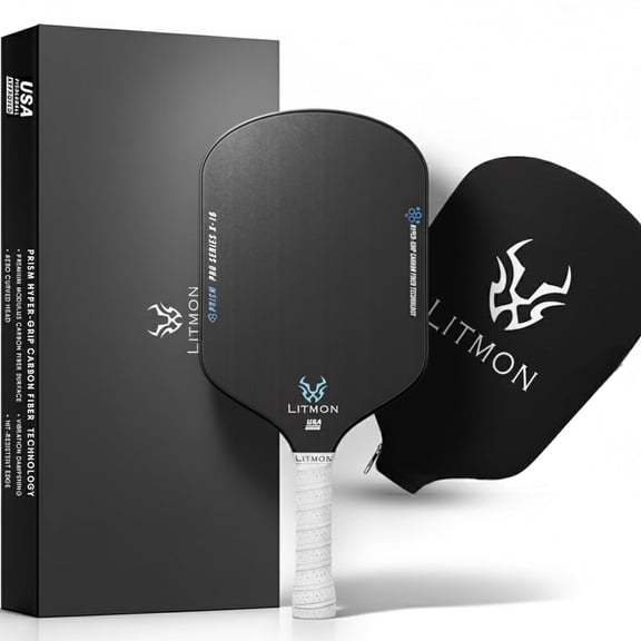Litmon Prism Pro Pickleball Paddle, T700 Carbon Fiber, 16mm Core, USAPA Approved, 8 oz