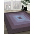thumbnail image 3 of Ahgly Company Machine Washable Indoor Rectangle Transitional Plum Purple Area Rugs, 7' x 10', 3 of 7