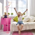thumbnail image 5 of Pink Flower Floor Lamp, Floral Standing Lamp with 2 LED 5W Blubs, Foot Switch, Modern Corner Tall Lamp with Acrylic Shade, Girls Cute Floor Lamp for Living Room Bedroom Office Kids Reading, 5 of 9