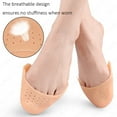 thumbnail image 3 of 2 Pair Silicone Gel Dance Point Pads For Ballet Dancing Foot Tip Protector With Air Hole Breathable Sole Shock Absorbing Inserts, 3 of 6