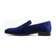 thumbnail image 5 of Men's Stacy Adams Saunders Debossed Velour Slip On Comfort Shoes Royal 25581-432, 5 of 7