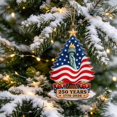 thumbnail image 6 of 250Th Anniversary Christmas Ornament, America Patriotic Christmas Ornaments,2D Metal 250 Anniversary Christmas Ornament,Patriotic Xmas Tree Decoration,Festive Christmas Ornament,Z1-A, 6 of 8