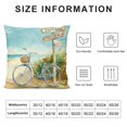 thumbnail image 5 of Orinice  Summer Beach Pillow Cover Tropical Sea Ocean Cushion Case Linen Blue Throw Pillow Case Summer Decorative Cushion Cover for Indoor Outdoor Couch Bed Sofa Home Decoration, 5 of 5