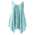 thumbnail image 5 of Casual Summer Dress Sleeveless Asymmetric Style With Heart Print Flowy Comfortable Dress, 5 of 5