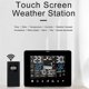 thumbnail image 5 of Weather Station with Touch Screen Wall Clock Temperature Humidity Meter Table Desk Clocks with Outd, 5 of 5
