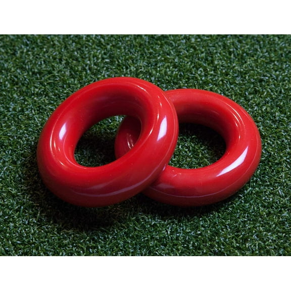 Murray Sporting Stripe Golf Swing Weight Ring Trainers, Red 2 Pack