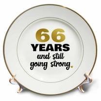 3dRose, 66 Year Anniversary Still Going Strong Gift For 66th Wedding Anniversary, 8 inch Porcelain Plate