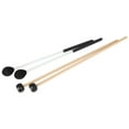 thumbnail image 2 of Martillos duros medianos negros de 4 piezas con mástil de arce Xilófono de fácil agarre Glockensplel Mazo Cabeza de Diapasón Marimba Mazos para, 2 of 8