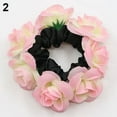thumbnail image 4 of Mode Femmes de Luxe Floral Fleur Bun Bandeau Guirlande Nuptiale Scrunchie Band, 4 of 7