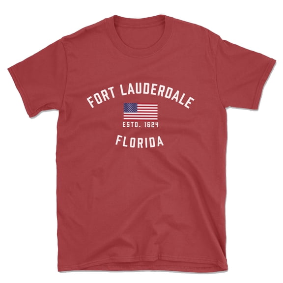 Fort Lauderdale Florida Patriot Men's Cotton T-Shirt