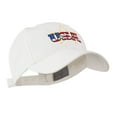 thumbnail image 5 of USA Logo with Star Embroidered Cap - White OSFM, 5 of 5