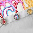 thumbnail image 4 of Erosebridal Boys C Personalized Initial Sport Baseball Curtains Pack of 2 (42x84 Each),Ice Cream Drip Dessert Curtains Blackout For Kids Teens, 4 of 6