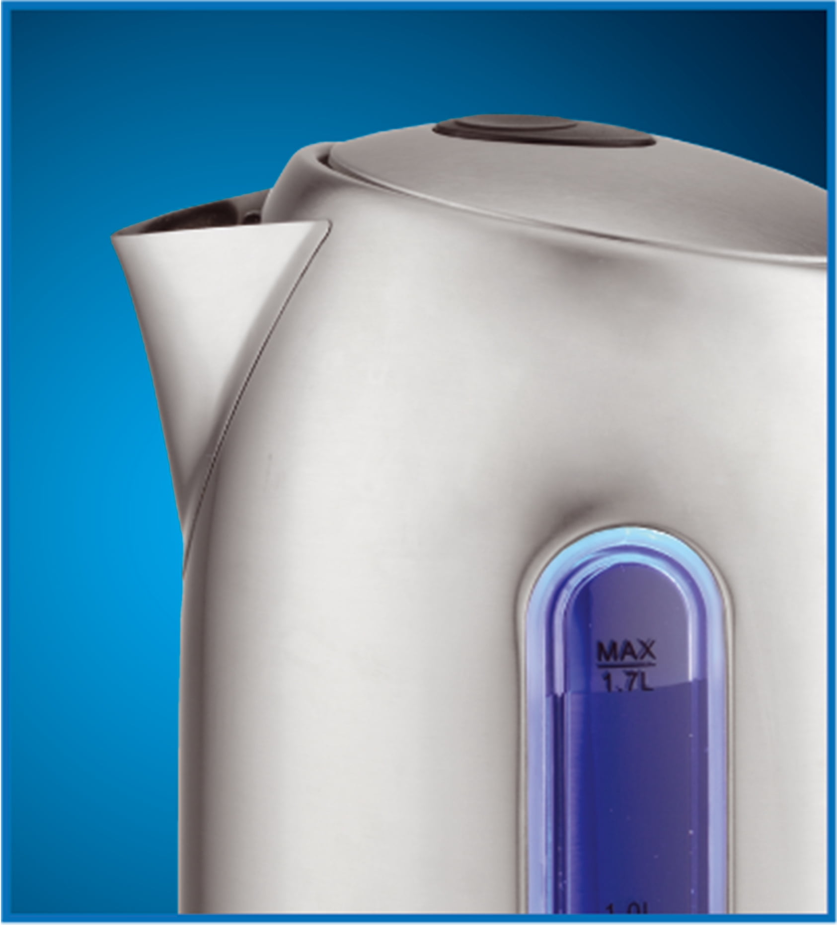 EUROSTAR EKS17S 1.7L Electric Stainless Steel Electric Kettle, Silver