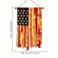 thumbnail image 2 of Memorial Day Saving!4th of July Decorations, 23.8x65.7 inch Vintage Patriotic American Flag with Light, Distressed USA Rag Flag for Independence Day, Courtyard, Porch, Wall Hanging, 2 of 7