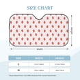 thumbnail image 2 of Kdxio Strawberry Print Windshield Sun Shade, Foldable Sun Blocker for Car,Truck,SUV Automotive Interior Sun Protection,Reflective Shade for Front Windshield(Small), 2 of 6