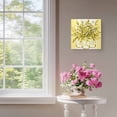 thumbnail image 4 of Framed Canvas Wall Art for Living Room Yellow Eucalyptus Leaves Wall Decor, Floral Vase Stripes Aesthetic Paintings for Bedroom Office Kitchen Bathroom, Ready to Hang Artwork Wall Pictures 8x8 Inch, 4 of 9