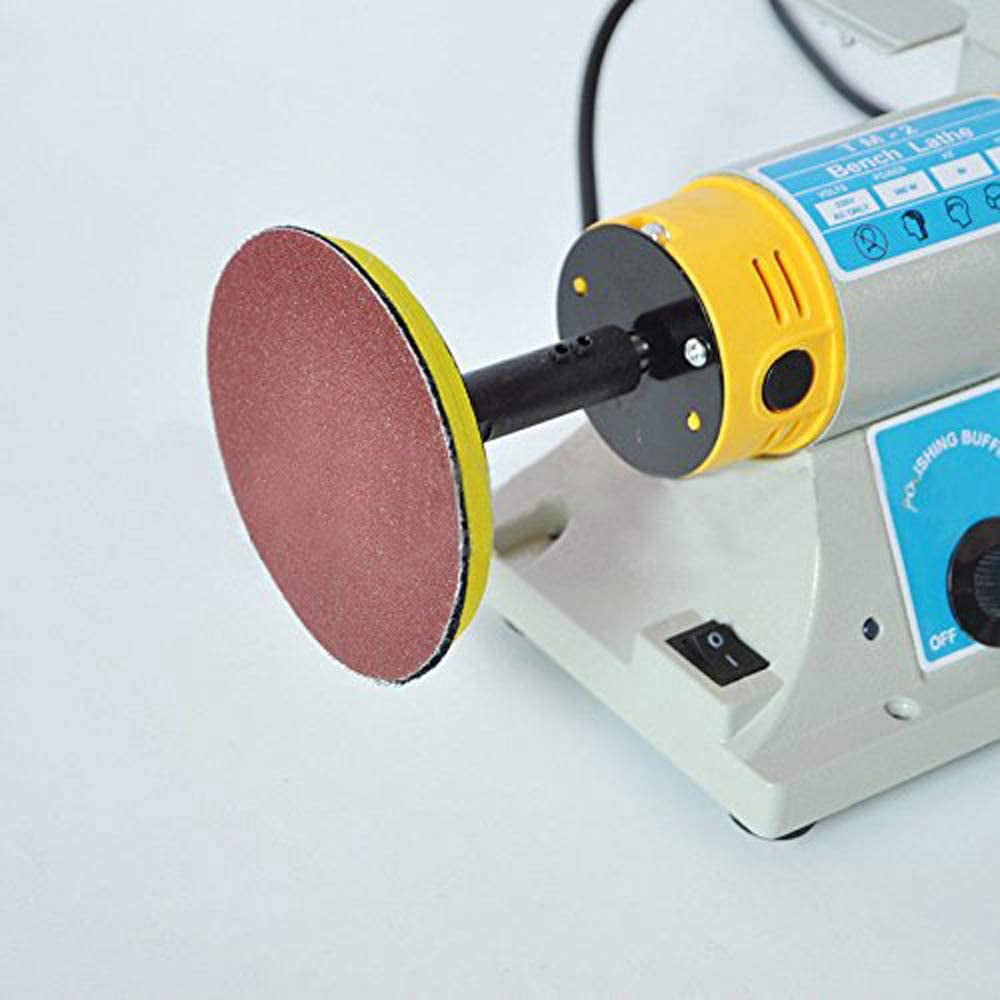 Jewelry Gem Polishing Grinding Machine Bench Lathe Rock Saw Polisher Buffer with Flexible Shaft,110V Mini Table Saw DIY Jewelry Grinder Equipment Tool 0-10000r/min