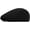 Black, variant on Men Wool Newsboy Duckbill Flat Hat Cabbie Ivy Peaked Winter Warm Cap