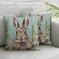 thumbnail image 3 of PHYHOO  Easter Pillow Cover Bunny Floral Decorations Holiday Farmhouse Spring Pillow Case for Home Sofa Couch Decor, 3 of 5