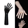 thumbnail image 4 of Jewelry Hand Display Holder Female Mannequin Hand Decoration Bracelet Bangle Necklace Holder for Countertop Shows Showcase Photograph Props Black Long, 4 of 10
