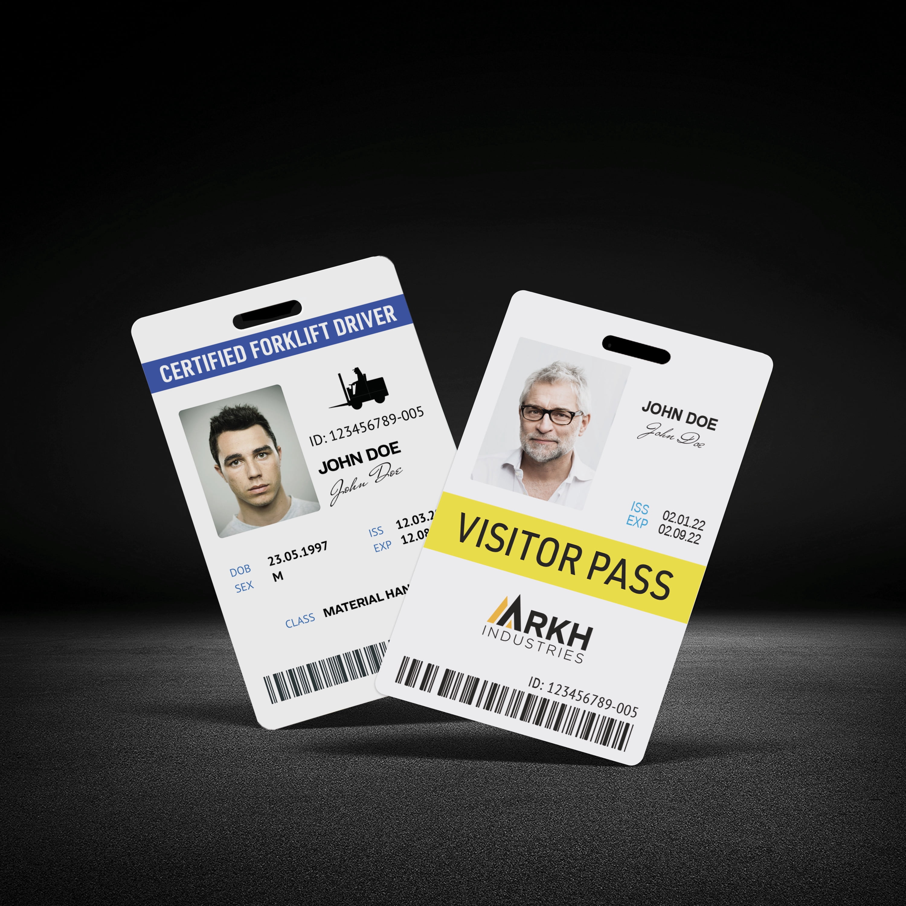 Avery Tall  ID Badges for Lanyards, 80ct, 3.375" x 2.125" (61612)