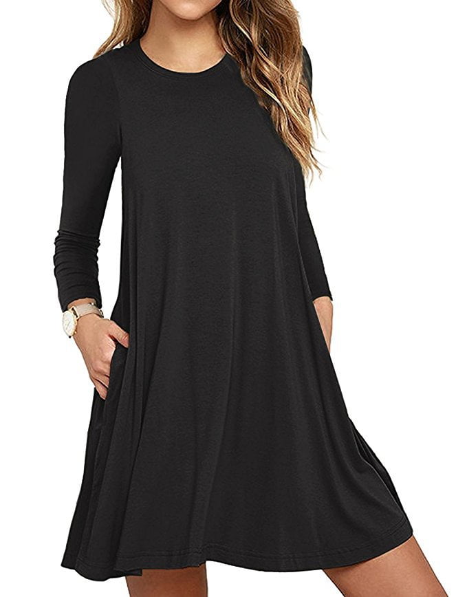 Tunic dress with pockets plus size Clearance