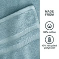 thumbnail image 4 of Mainstays Performance Cotton Bath Sheet, Oversized Super Soft Quick Dry Fade Resistant, Solid Blue, 4 of 7