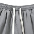 thumbnail image 5 of Afelkas Men's Loose Basketball Shorts with Drawcord Waist Breathable Mesh Trunks for Court Games Heavy Training and Active Summer Wear Gray,L, 5 of 6