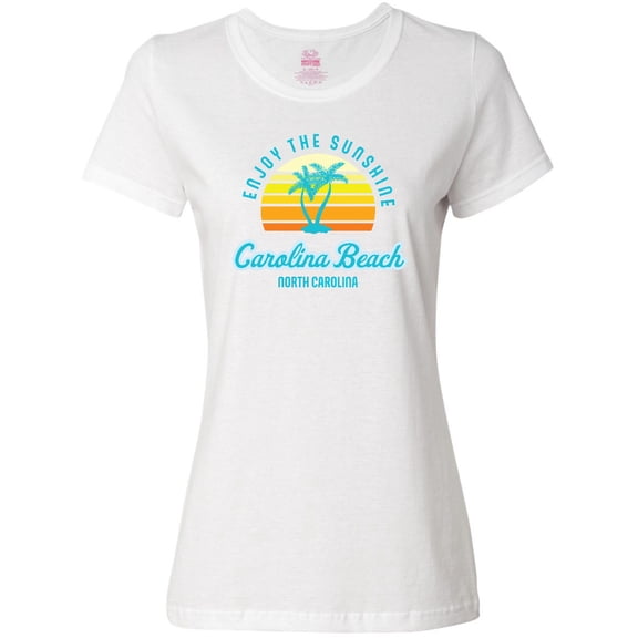 Inktastic Summer Enjoy the Sunshine Carolina Beach North Carolina Blue Women's T-Shirt