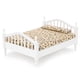 thumbnail image 2 of Cama de casa de muñecas, 1/12 Casa de muñecas Supermercado en miniatura Accesorio de casa de muñecas Cama de muñeca Diseño elevado, 2 of 9