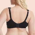 thumbnail image 4 of Soft Bralettes for Women Padded Bra Feature V-Neck Sport Bra Style W-105 Black 110B, 4 of 5