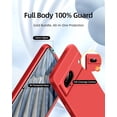 thumbnail image 2 of 3 in 1 for Google Pixel 7A Case, with 2 Pack Screen Protector, with Full Camera Cover Protection，Liquid Silicone Slim Shockproof Protective Phone Case [Microfiber Lining] (Red), 2 of 12
