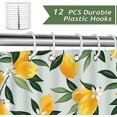thumbnail image 5 of Rideau De Douche Citron 180 X 180 Cm Rideau De Douche Feuille Vert Fruit Rideau De Douche En Tissu Poliéster Impermable Et Rsistant La Moisissure, 5 of 5
