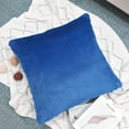 thumbnail image 3 of Home Soft Things Faux Fur Throw Pillow Cover 4 Piece Set-Palace Blue - 20" x 20", 3 of 9