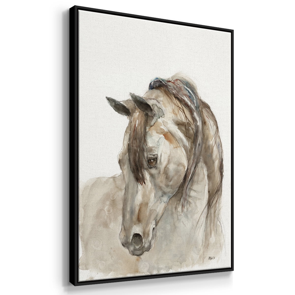 Dream with Me Framed Premium Gallery Wrapped Canvas - Ready to Hang - 25 x 37 - Black Floating Frame