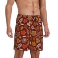 thumbnail image 2 of Rateoe Autumn Forest3 Print Men's Lounge Shorts – Soft & Breathable Pajama Bottoms with Pockets, Elastic Waistband, Lightweight Sleepwear for Nightwear & Loungewear-X-Large, 2 of 6