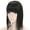 #1B Natural Black, variant on Benehair Clip In Remy Human Hair Extensions Silk Base Topper Hairpiece With Bangs Toupee Wig for Women Hair Loss Highlight Blonde