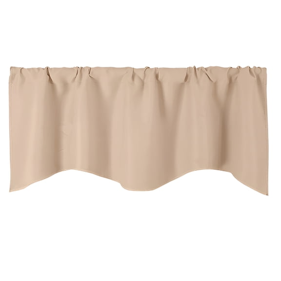 AUQ Valance Curtains,Linen Valance for Windows,Short Valance,Light Filtering Window Curtains,Semi Sheer Linen Curtain Valance for Bedroom,Bathroom,Living Room and Kitchens