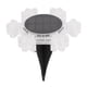 thumbnail image 4 of Luz solar decorativa de copo de nieve para jardín IP65 a prueba de agua 3 modos con estaca Luz de paisajismo para camino Patio Luz cálida, 4 of 10