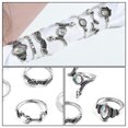 thumbnail image 3 of 7 piezas anillos de moda anillos de dedo retro decorativos joyería de anillo en forma de serpiente, 3 of 5