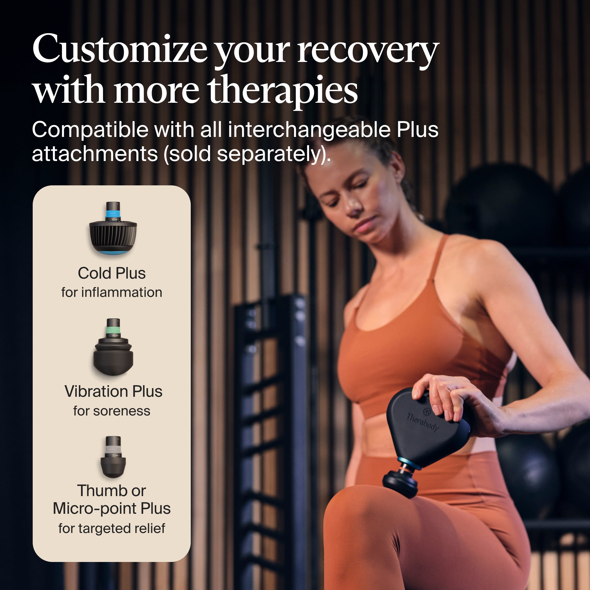 Theragun Mini Plus by Therabody, Portable Deep Tissue Massage Gun with Heat for Faster Recovery On-The-Go