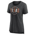 thumbnail image 2 of Women's Charcoal Texas Longhorns Break It Down Tri-Blend T-Shirt, 2 of 3