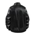 thumbnail image 4 of XIAONU Crocodile Grain Stand Collar Leather Jacket For Men Regular Fit Night Club Zip Outer Coat, 4 of 8