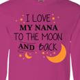thumbnail image 4 of Inktastic I Love My Nana to the Moon and Back Long Sleeve T-Shirt, 4 of 5