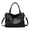 Black, variant on Sunyuer Vintage Handbags for Women, Large Capacity Tote Shoulder Purses PU Leather Top Handle Crossbody Satchel Travel Work Commute
