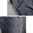 thumbnail image 6 of JoveMarine Men's Outdoor Tactical Cargo Shorts with Multiple Pockets, Belted Waist, Durable Work Shorts for Hiking, Motorcycle and Summer Adventures Gray 4XL, 6 of 7