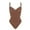 Brown (Briefs), variant on Women’s Seamless Tummy Control Bodysuit – Slimming Shapewear Jumpsuit with Covered Bust, Breathable Thong Bodysuit for Daily Sculpting