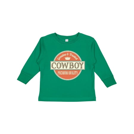 

Inktastic Cowboy Vintage Logo Gift Toddler Boy Girl Long Sleeve T-Shirt