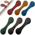 thumbnail image 1 of 6 Pcs Bookmark, Timeless Mark Magnetic Bookmarks, Magnetic Leather Bookmark, Black, Brown, Coffee, Green, Red, Blue, 1 of 7