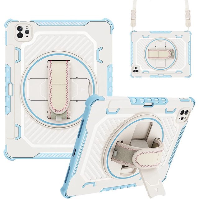 Funda para Xiaomi Pad 5 / MiPad 5 Pro de 11 Pulgadas 2021, Cubierta Protectora Resistente con Correa de Mano Giratoria 360° y Correa de Hombro para Niños, Niños y Niñas para Xiaomi Pad 5 Pro 5G 2021